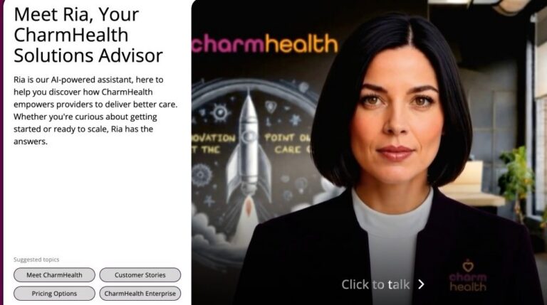 CharmHealth Introduces Ria, AI Solutions Advisor, to Speed Up Health IT Evaluation for Provider Organizations
